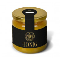 Kleine Gewährverschlussetiketten "Goldlover" mit runder Deckellasche