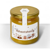 Große Gewährverschlussetiketten "Adventshonig"