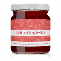 Konfitüren-Etiketten "Erdbeertanz"