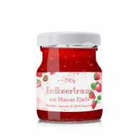 Kleine Konfitüren-Etiketten "Erdbeertraum"