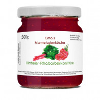 Konfitüren-Etiketten "Himbeer-Rhabarber"