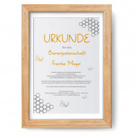 Bienenpatenschaft-Urkunde "Honigzauber"