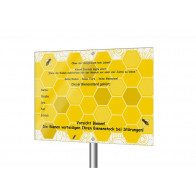 Hinweisschild „Dieser Bienenstand gehört...“ (Lagerprodukt)