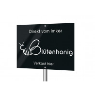 Werbeschild „Herzbiene“ (Lagerprodukt)