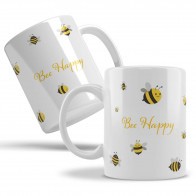 Keramiktasse „Bee happy"