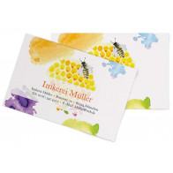 Visitenkarte "Aquarell Wabe"