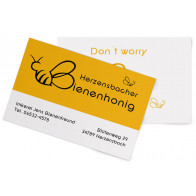 Visitenkarten "Herzbiene"