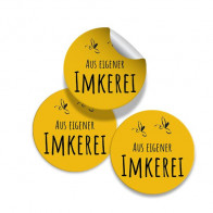 Rundes Etikett Ø 25 mm "Blütenhonig" (Lagerprodukt)