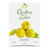 Flaschenetiketten "Quittenlikör"