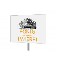 Werbeschild „Bienenhaus“ (editierbar)