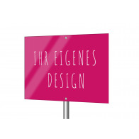 Werbeschild mit eigenem Design (frei editierbar)
