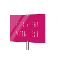 Werbeschild im Wunschformat (per PDF-Upload)