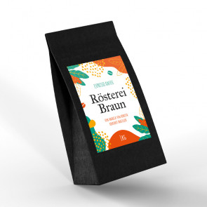 Große Kaffeeetiketten "Line" - Vorderseite