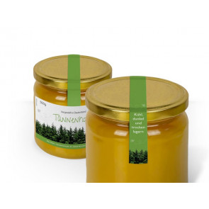 Siegelstreifen "Tannenhonig" auf Gläsern