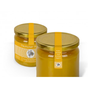 Siegeletiketten "Bienenblüte" gelb