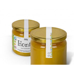 Siegeletiketten und Etikett "Gartenland"