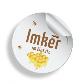 Aufkleber "Wabenhonig"