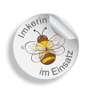 Aufkleber "Dicke Biene"