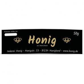 Ansicht Mini-Etikett "Black Bee" 