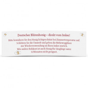 Mini-Rückseitenetiketten "The Bee" 