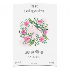 Vorschau Flaschenetikett "Fotokranz"