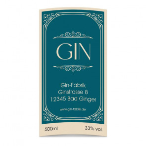 Flaschenetiketten "Jugendstil"