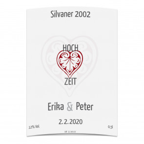 Vorschau Flaschenetikett "Hoch-Zeit"