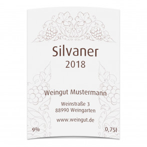 Vorschau Flaschenetikett "Winzerglück"