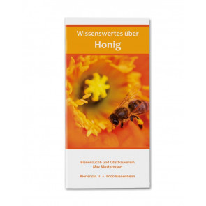 Flyer "Wissenswertes über Honig" - Titelblatt