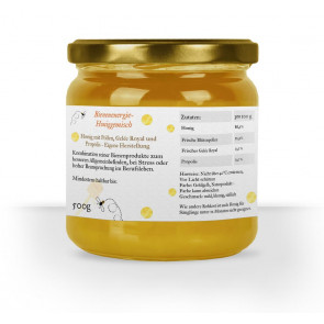 Rückseitenetiketten "Abstrakt" auf Honigglas