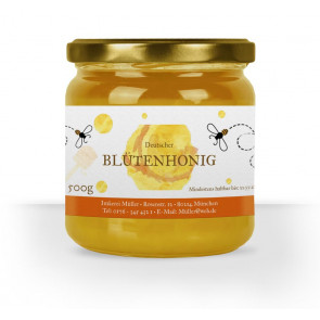 Honigglas-Etiketten "Abstrakt" in Orange