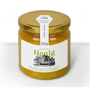 Gewährverschlussetikett "Bienenhaus" in Grün