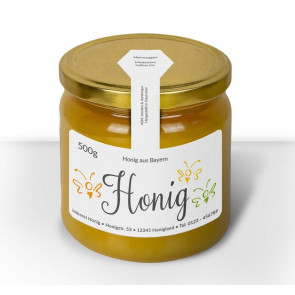 Gewährverschlussetikett "Fly" auf Glas