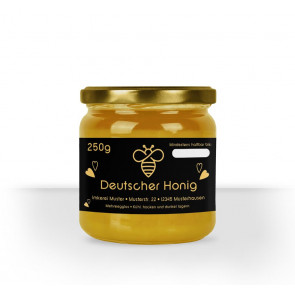 Kleines Honigglasetikett "Goldbiene"