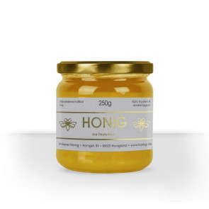 Kleine Honigetikett "Flower Bee" auf Honigglas