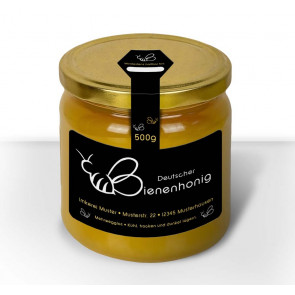 Gewährverschlussetiketten "Herzbiene"