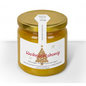 Weihnachtliches Gewährverschlußtikett "Goldtanne"