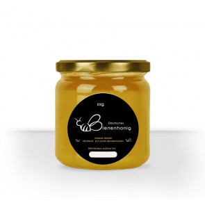 Runde Honigetiketten "Herzbiene"