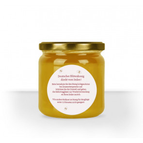 Rundes Rückseitenetikett "Naturprodukt"