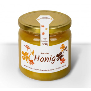 Gewährverschlussetikett "Stempelblume" 