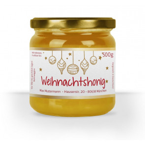 Großes Etikett "Sternenblick" auf Glas