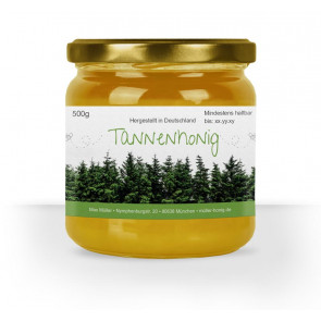 Honigglasetikett "Tannenhonig"