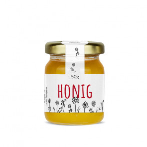 Mini-Gewährverschlussetiketten für 50g Honiggläser