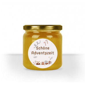 Runde Etiketten "Advent"
