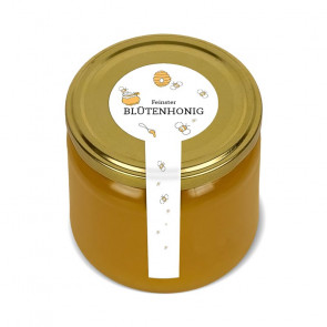 Frischesiegel "The Bee" auf weißem Etikettenpapier