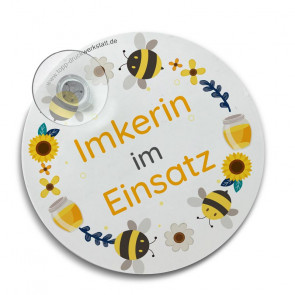 Hinterglasschild "Bienenkranz"