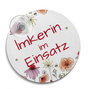 Imkerin-im-EinsatzPlakette "Poppy"