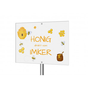 Werbeschild "Honigland"