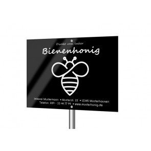 Werbeschild "Black Bee"