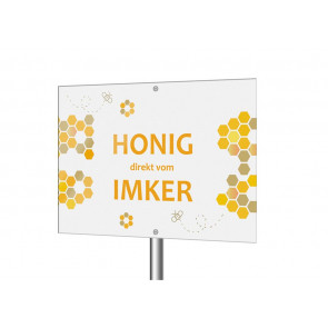 Aluverbundschild "Wabenhonig"